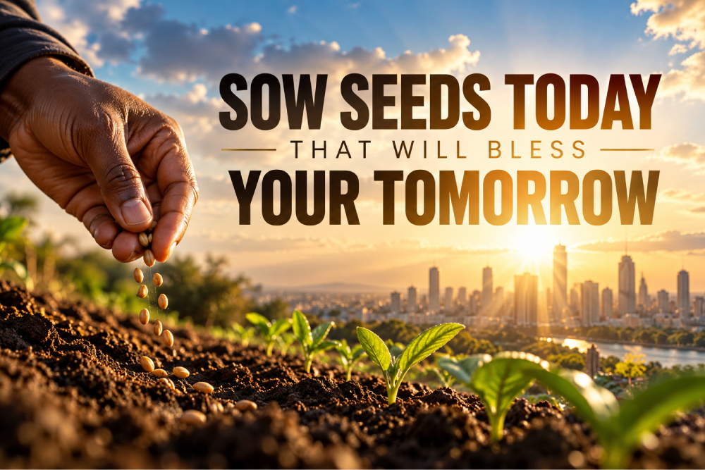 SOW SEEDS TODAY THAT WILL BLESS YOUR TOMORROW