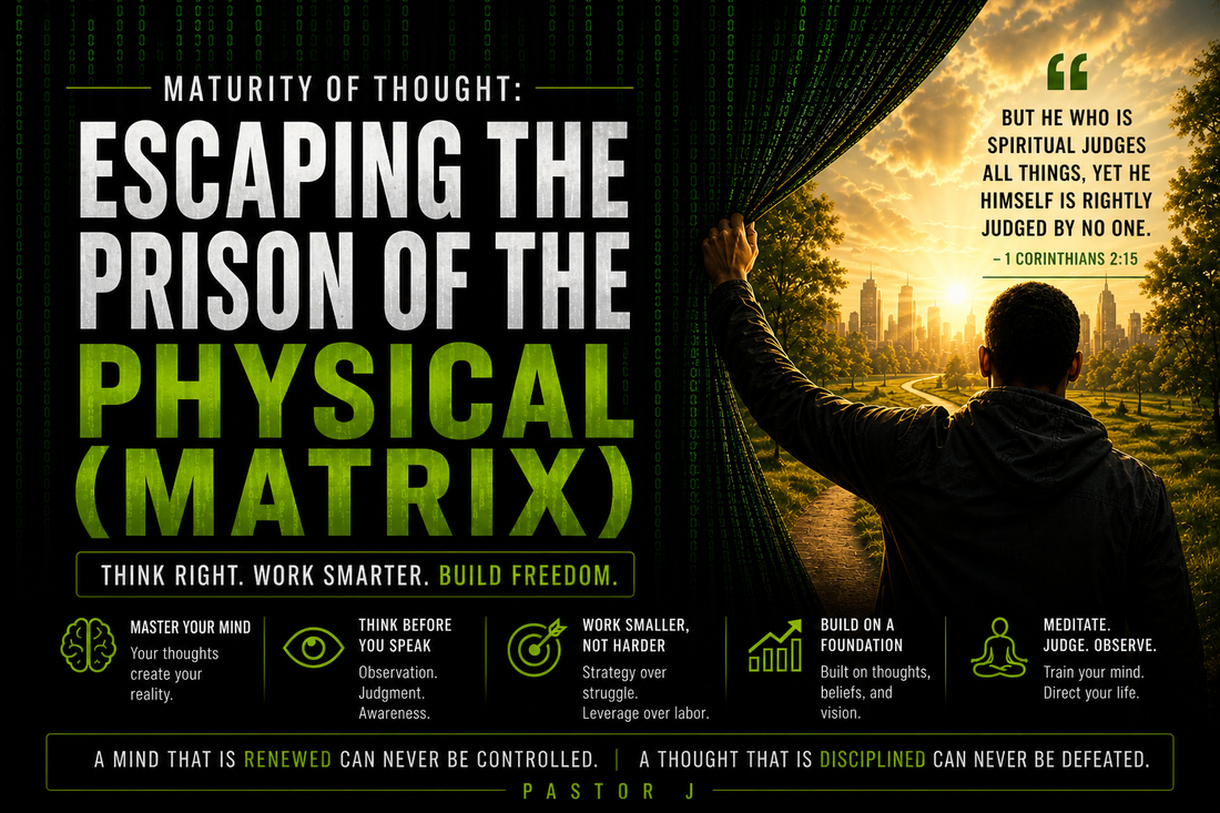 Maturity of Thought: Escaping the Prison of the Physical (Matrix)