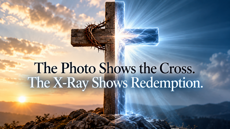 The Photo Shows the Cross. The X-Ray Shows Redemption.