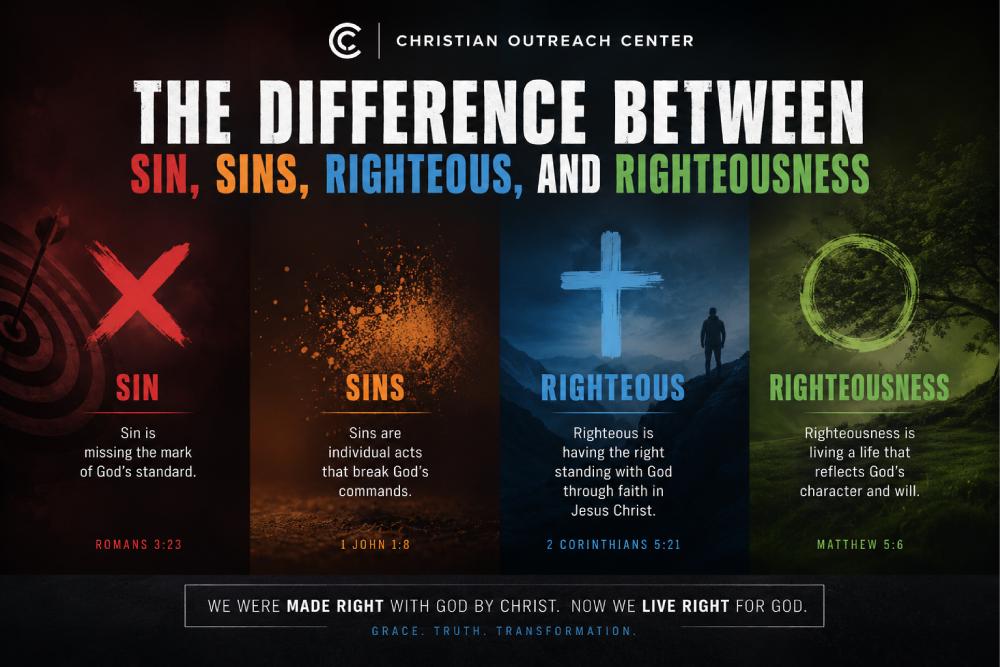 The Difference Between Sin, Sins, Righteous, and Righteousness