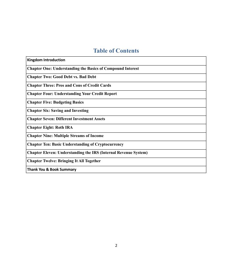 Secure the Bag: A Practical Guide to Financial Literacy & Wealth Building