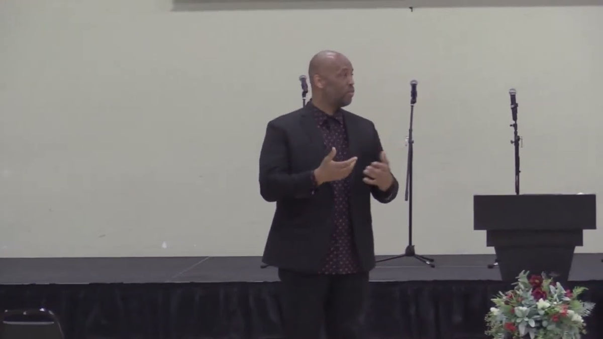 Pastor speaking to the congregation